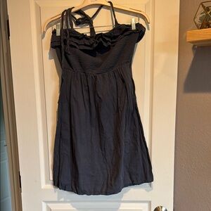 Maeve Blue Sleeveless Spaghetti Strap Mini Sundress